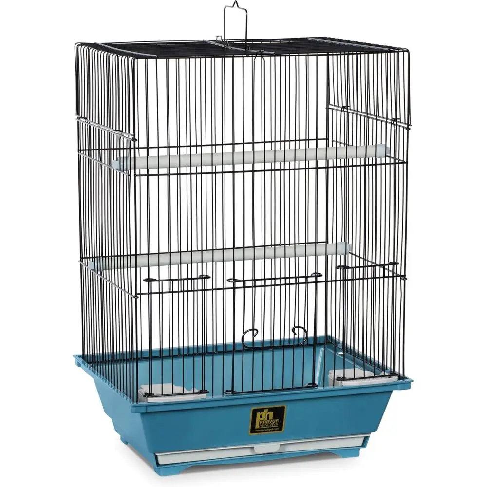 

Small Bird Cage - Ideal for Canaries, Songbirds, Small Parrots, Lightweight Indoor Enclosure, Travel Cage for Small Birds - Blue