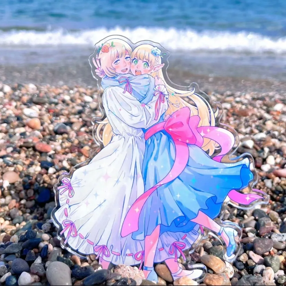 

Delicious in Dungeon Acrylic Stand Figure Marcille Fallin Anime Peripherals Double Player Standing Card Take Desktop Ornament