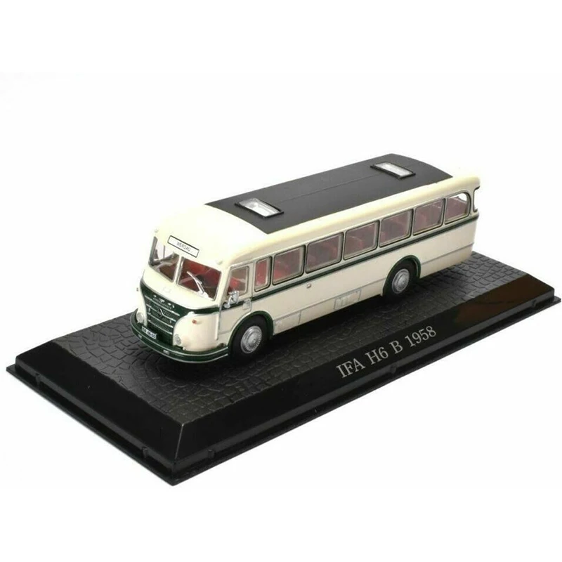 

IXO Diecast 1:72 Scale Bus IFA H6 B 1958 B13# Simulation Alloy Car Model Static Display Collectible Toy Gift Souvenir Decration