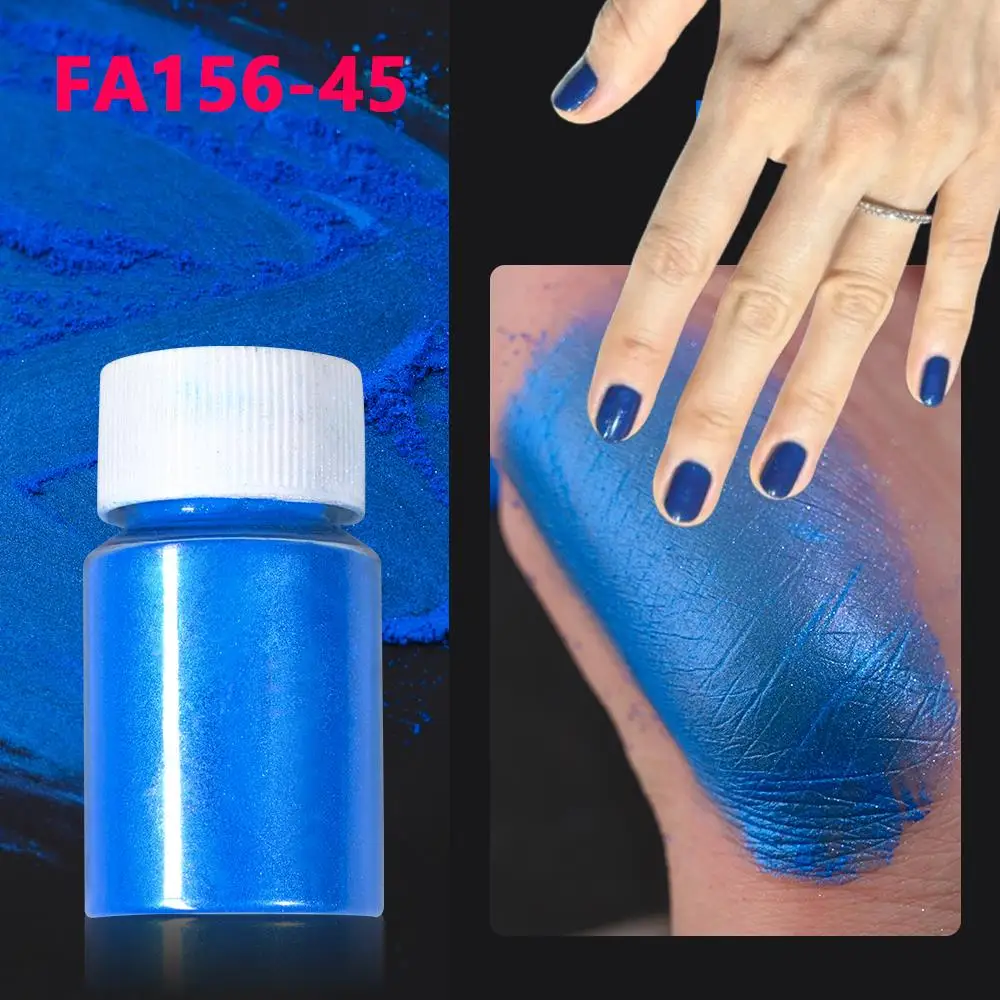 1Bottle Pink/White Pearlescent Nail Art Powder Glitter Mermaid Chrome Mica Pigment For Manicure Decorations Pearl Rubbing Dust image 4