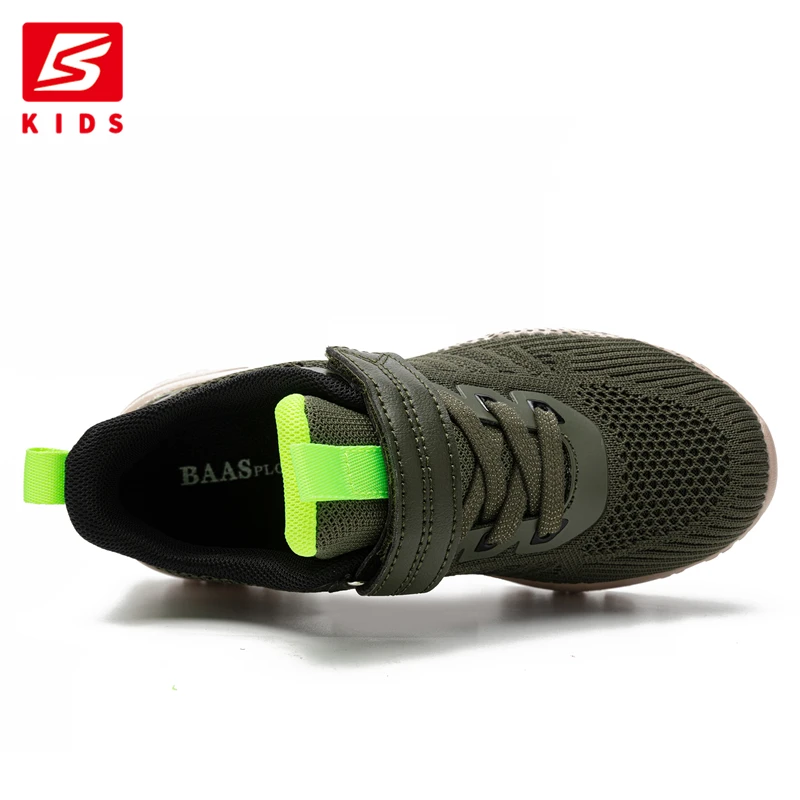 Baasploa Children Running Shoes Lightweight Sport Shoes non-slip Sneakers Breathable Mesh Kids Walking Tenis Shoes for Boys