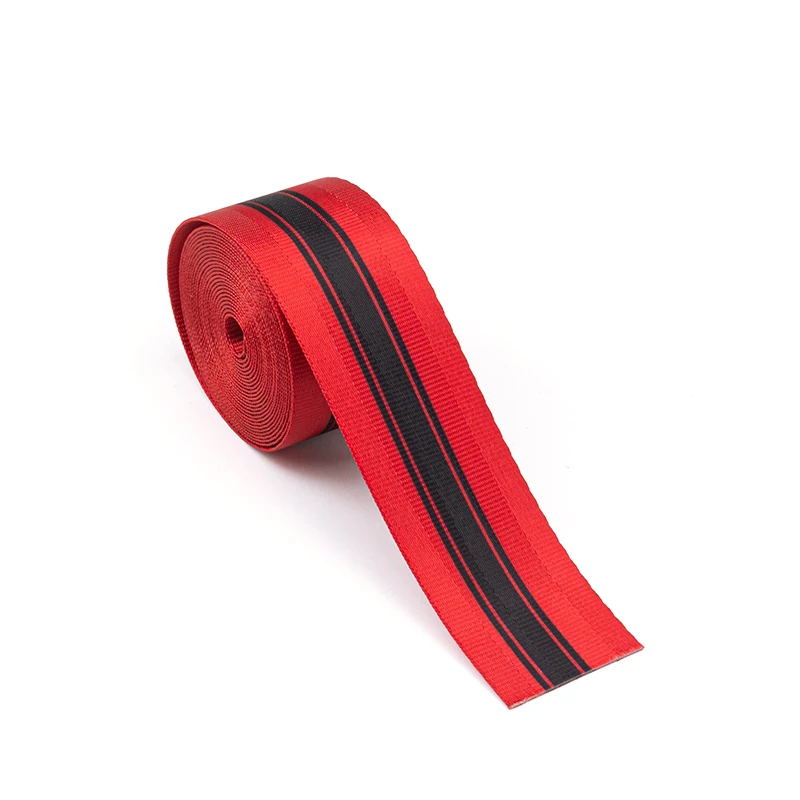 3.6M RedBlack Car Seat Belt Webbing Strap Thicken Auto Seat Stroller Safety Belt Harness Backpack Belt Straps Car Accessories