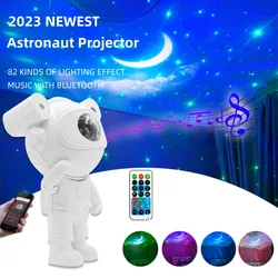 Newest Galaxy Projector Upgraded Astronaut Star Lamp Nebula Moon Ceiling Sky Night Light with Timer and Remote Bluetooth Speaker