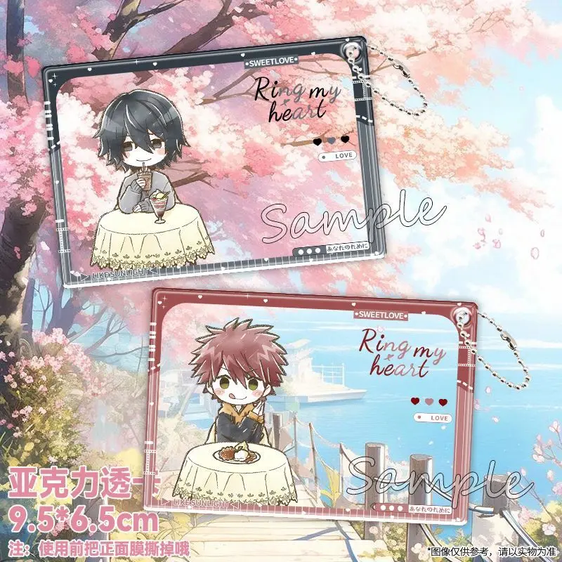 Anime Kaoru Hana wa Rin a Saku Waguri Kaoruko accesorios de fotografía Diy dibujos animados nueva tarjeta transparente acrílica regalos de cumpleaños