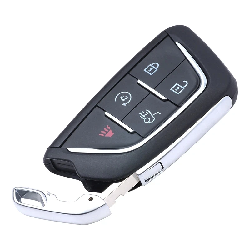 KEYECU 5 Buttons Case for Cadillac CT4 CT5 2020 2021 2022 Auto Smart Remote Control Key Shell Cover Fob FCC ID: YG0G20TB1