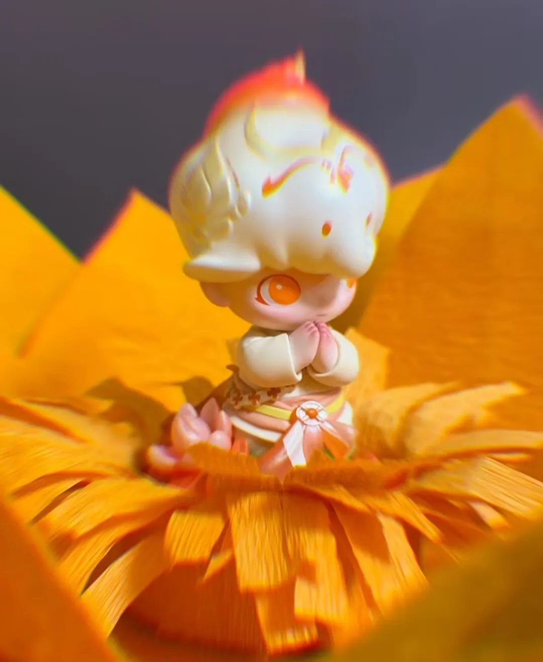 

POP MART Dimoo Flaming Lotus Kawaii Anime Action Figure Blind Box - Surprise Mystery Collectible Doll Caixa Caja