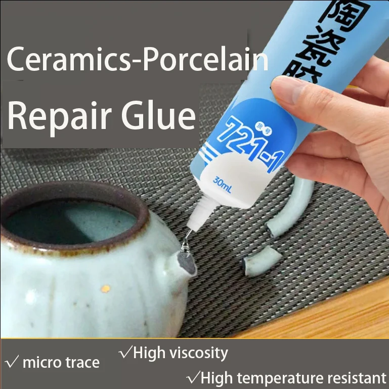 

Ceramic Glue 721-1 30ml Special Glue for Repairing Crafts Purple Clay Pot Soft Non-Traceable Ceramic Glue