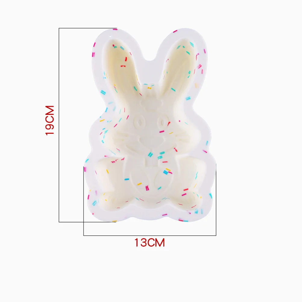 

Easter Bunny Cake Mold Silicone Dessert Baking Egg Holding Mould Candy Biscuit Holiday Party Accessory Reusable Food Grade Safe