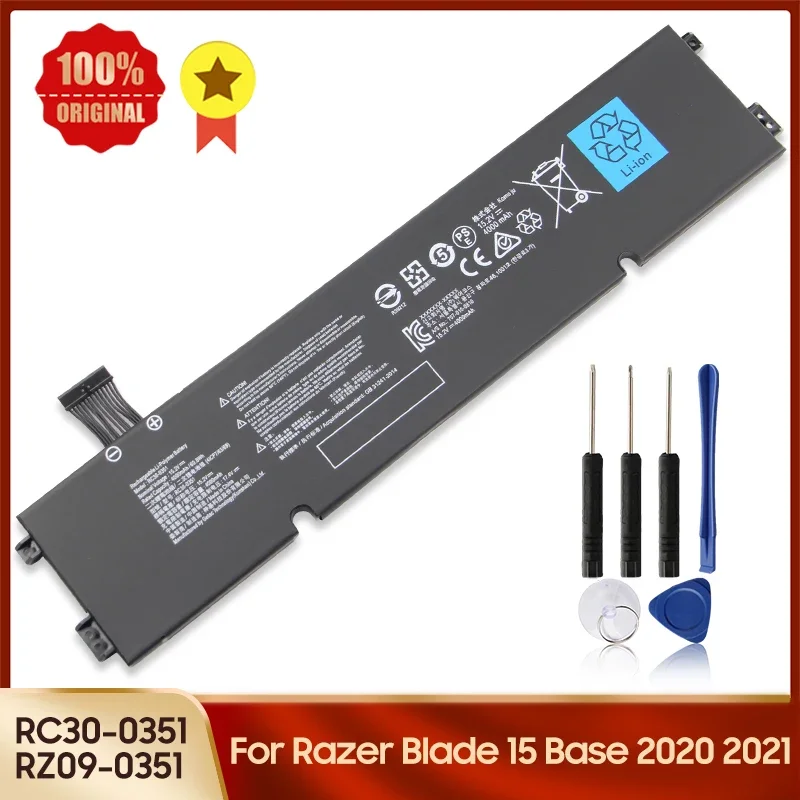 Replacement Battery RZ09-0351 RC30-0351 for Razer BIade 15 Base 2020 2021 RZ09-0369X Series RZ09-03519E11 Series Battery 60.8Wh