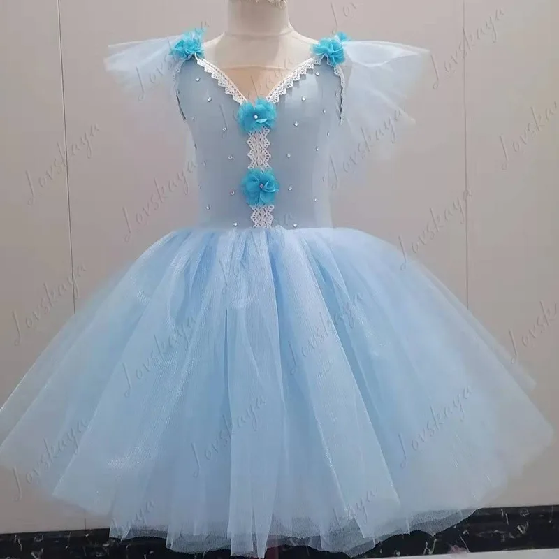 Girls Sweet Tulle Puffy Tutu Skirt Little Swan Ballet Costume Stage Performance & Dance Wear Multiple Colors