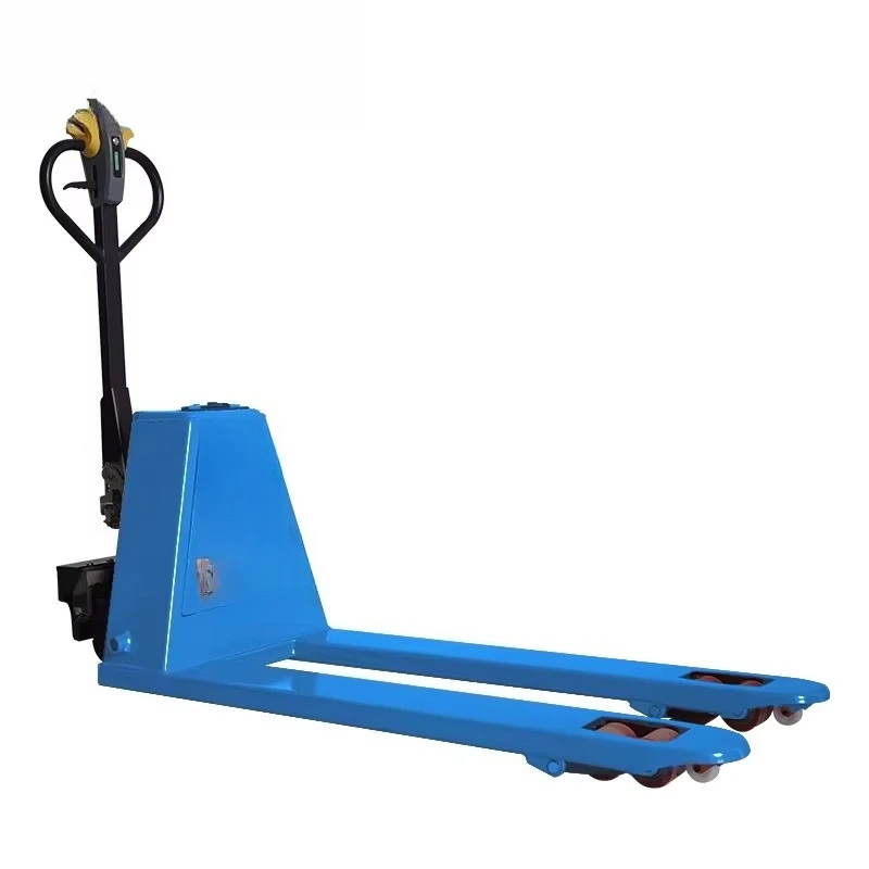 All Electric Pallet Truck 2 Ton Rubber Wheel  Stacking Truck Forklift Electric 2 Ton Lift Full Electric Pallet Jack