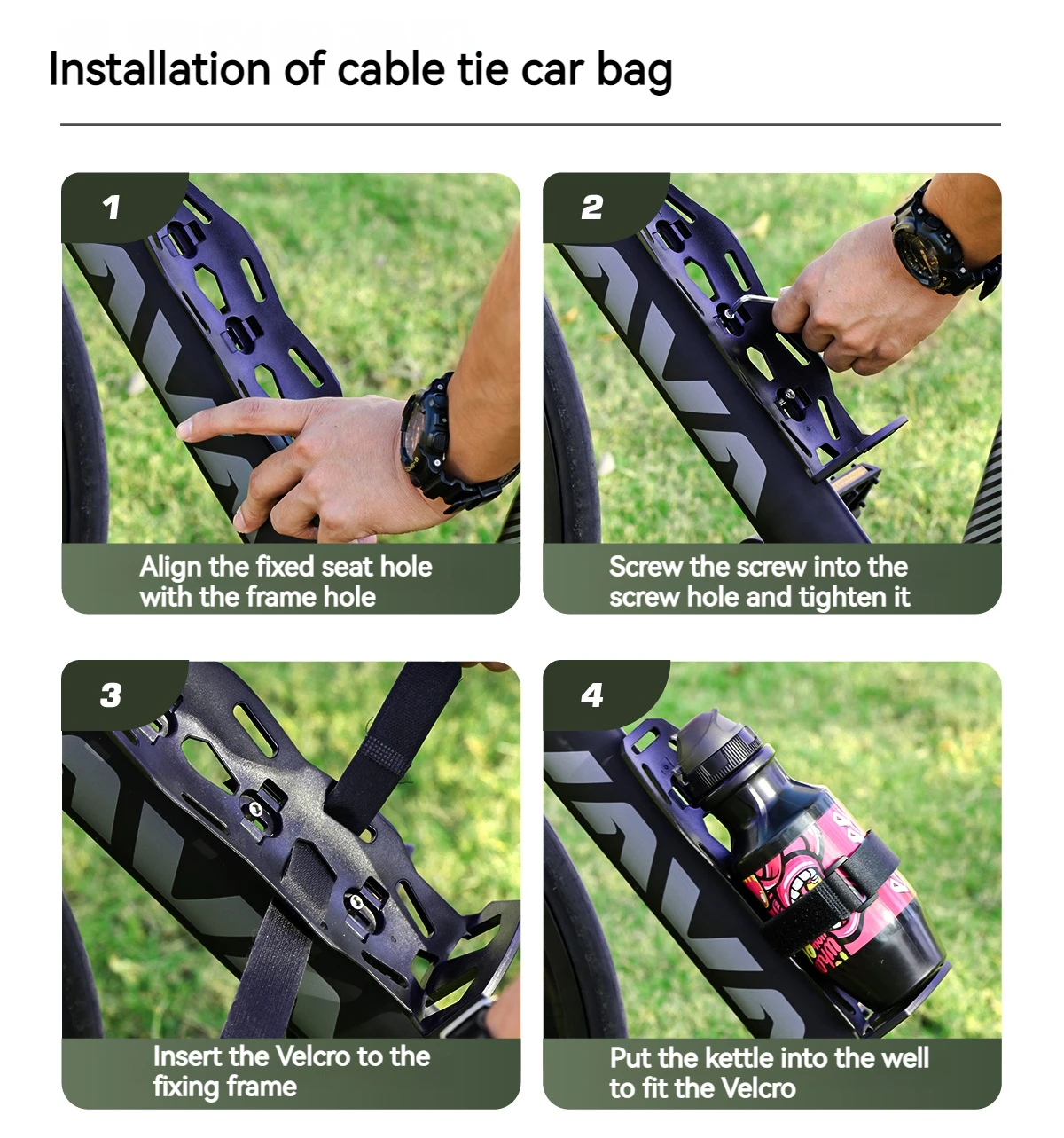 ENLEE Fahrrad Multifunktionale Vorderradgabeltasche Outdoor Wasserdichte Tasche 5L Kapazität Straße Mountainbike Langstrecken-Reisetasche – Detail 11
