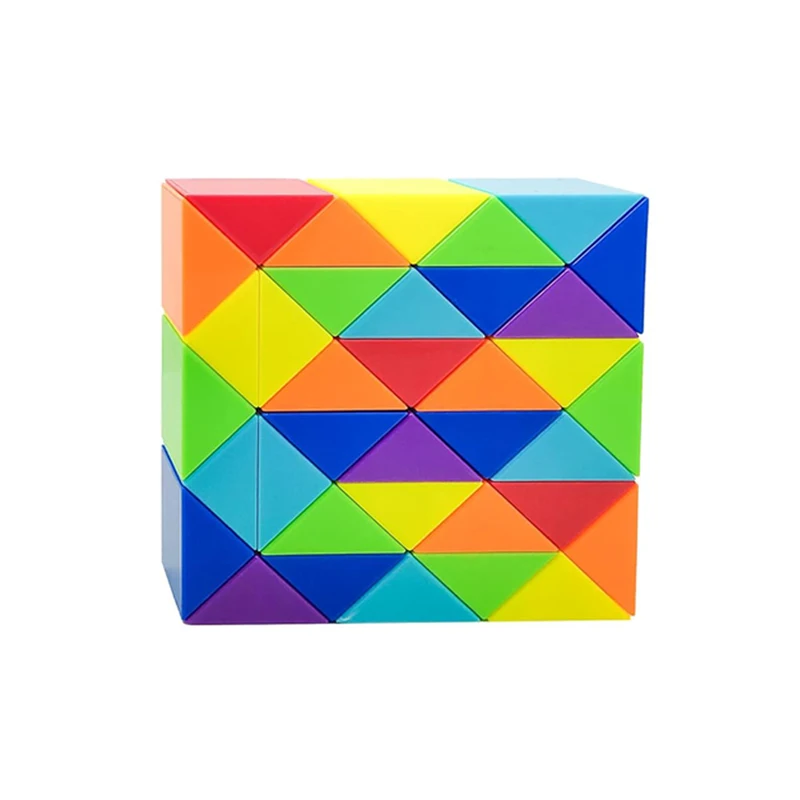 Magic Snake Cube Twist Puzzle 72/48/36/24 Wedges Brain Teaser