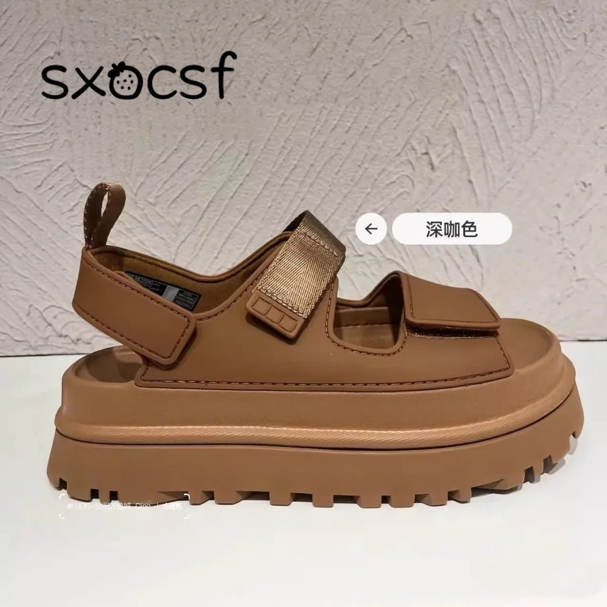 2024 Casual Outdoor Fashion Comfortable Causal Ladies Sandal High Quality Beach Shoes Summer Platform Women Sandals Dark Brown