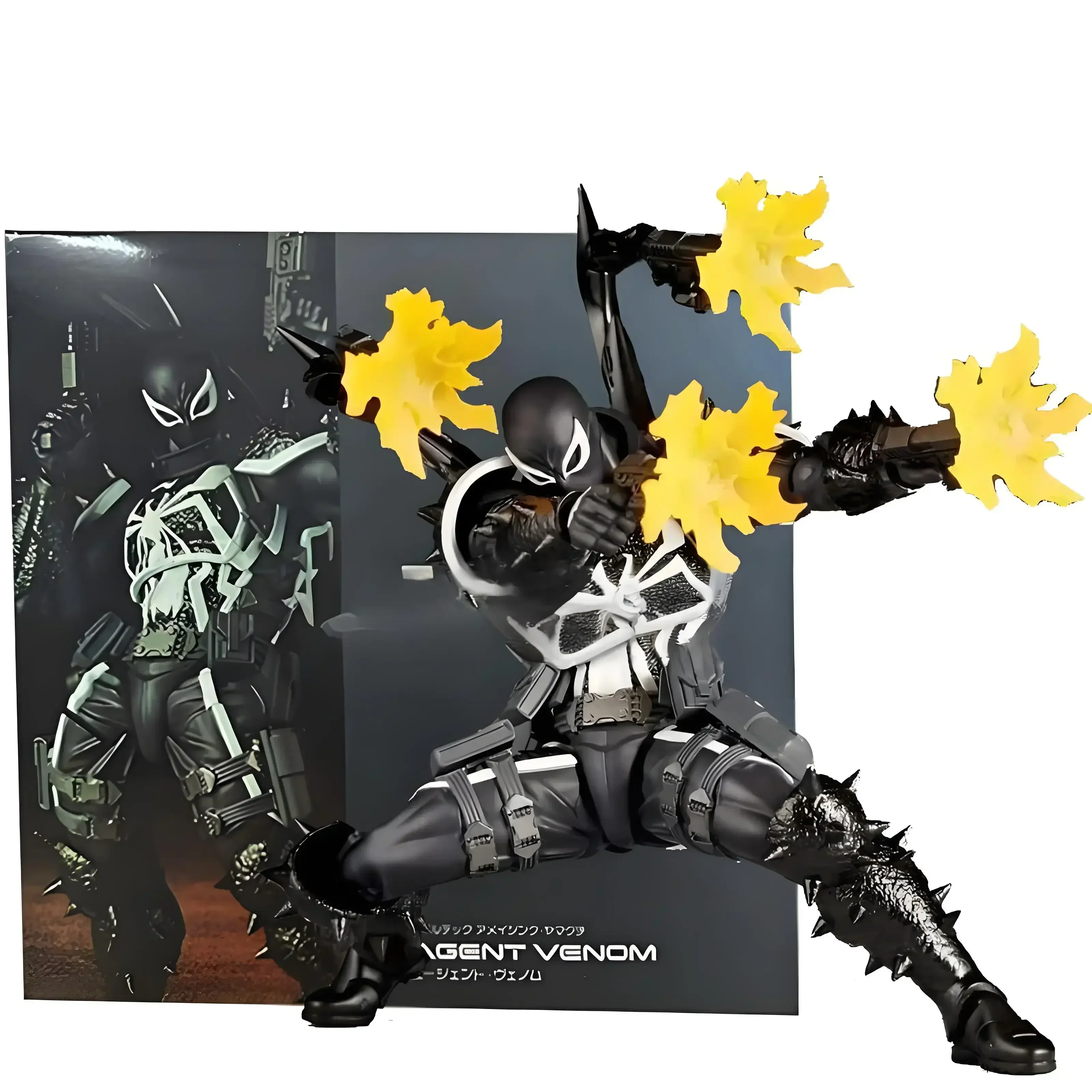 تمثال Kaiyodo Revoltech Venom Agent Yamaguchi PVC - لعبة يوجين طومسون القابلة للجمع