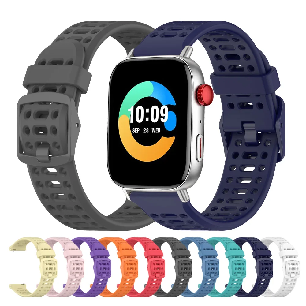 20mm 22mm Silicone Band for COLMI I28 Ultra/P28 Plus Watch Strap for COLMI I30 /P68 P71 P73/M42 Bracelet Sports Wristband Correa