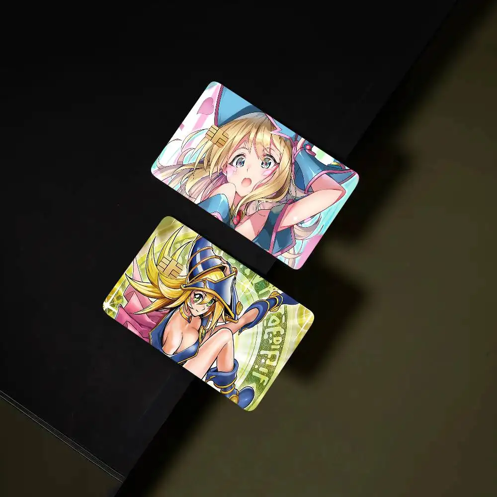 Dark Magician Girl Anime Yami Yugi Credit Card Sticker Waterproof PVC Skin Cover For Debit Bank Card, Removable Card Decal Wrap