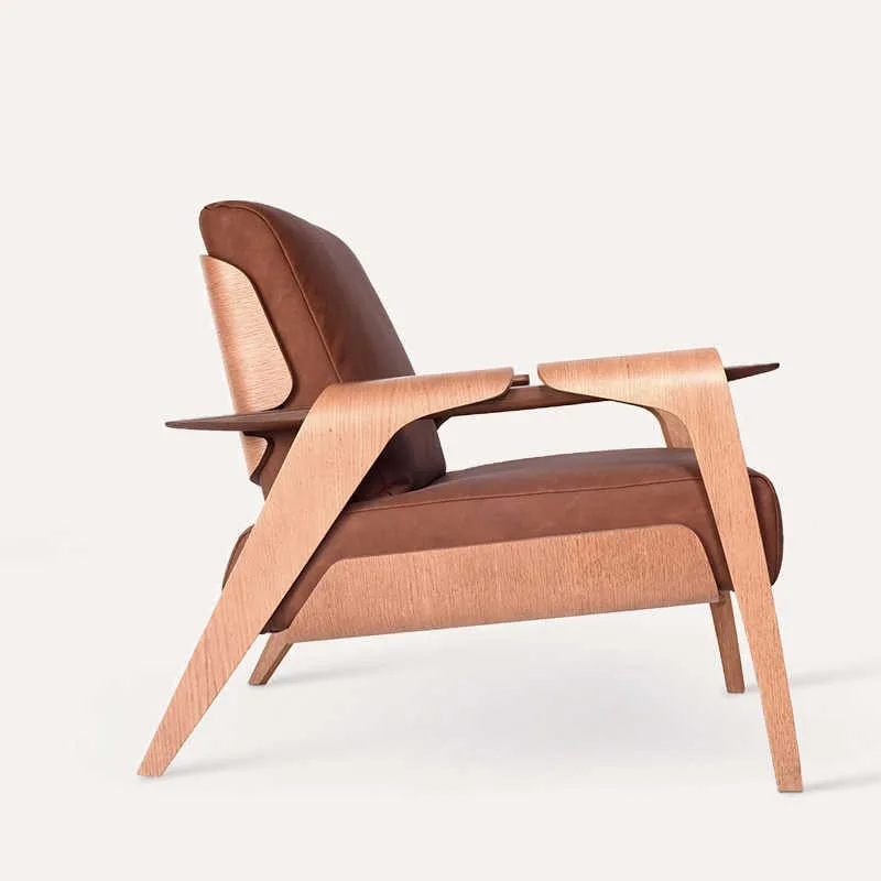 

Single leisure sofa chair villa living room balcony Italian sofa leisure chair minimalist light luxury designer leisure chair