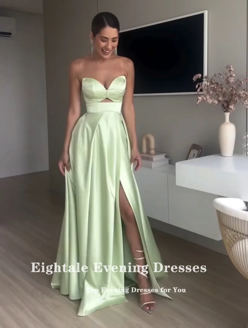 Robe De soirée arabe en Satin, personnalisée, longueur au sol, ligne a, Corset, robe De soirée De mariage, robes De Gala