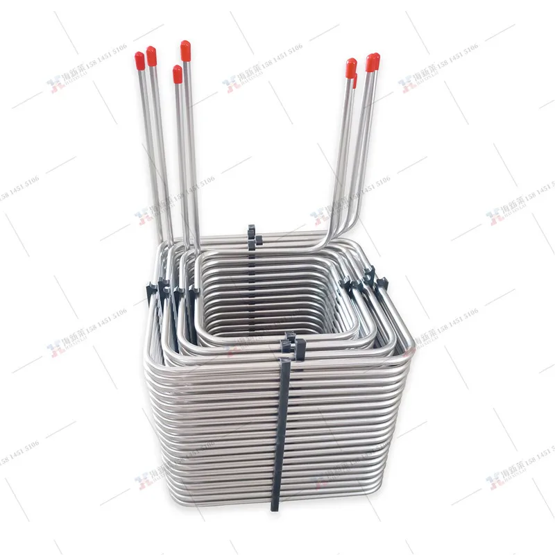 4-channel stainless steel wine tubes: Draft beer machine beer cooling 4-channel stainless steel wine tubes