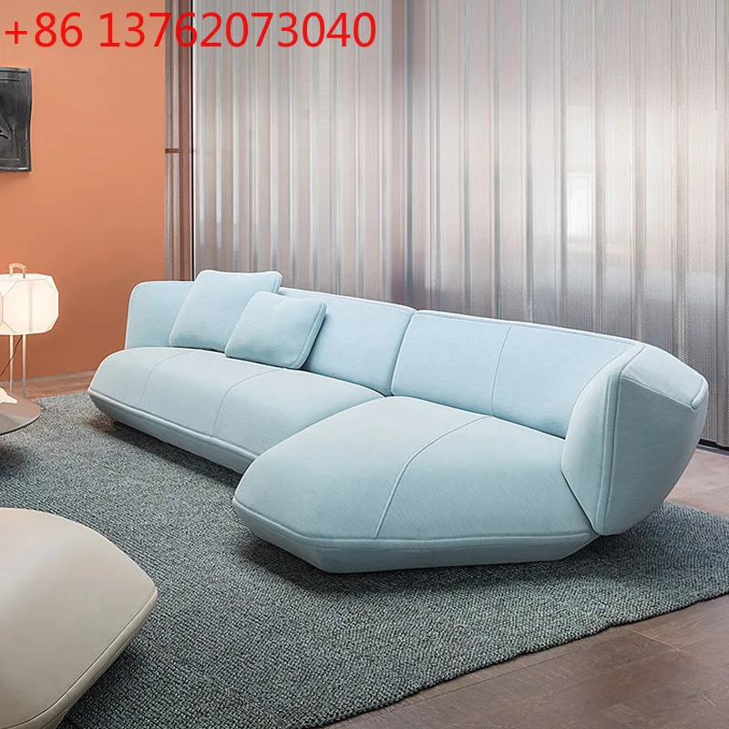 

XX 2026 new Italian light luxury designer living room fabric special-shaped corner sofa