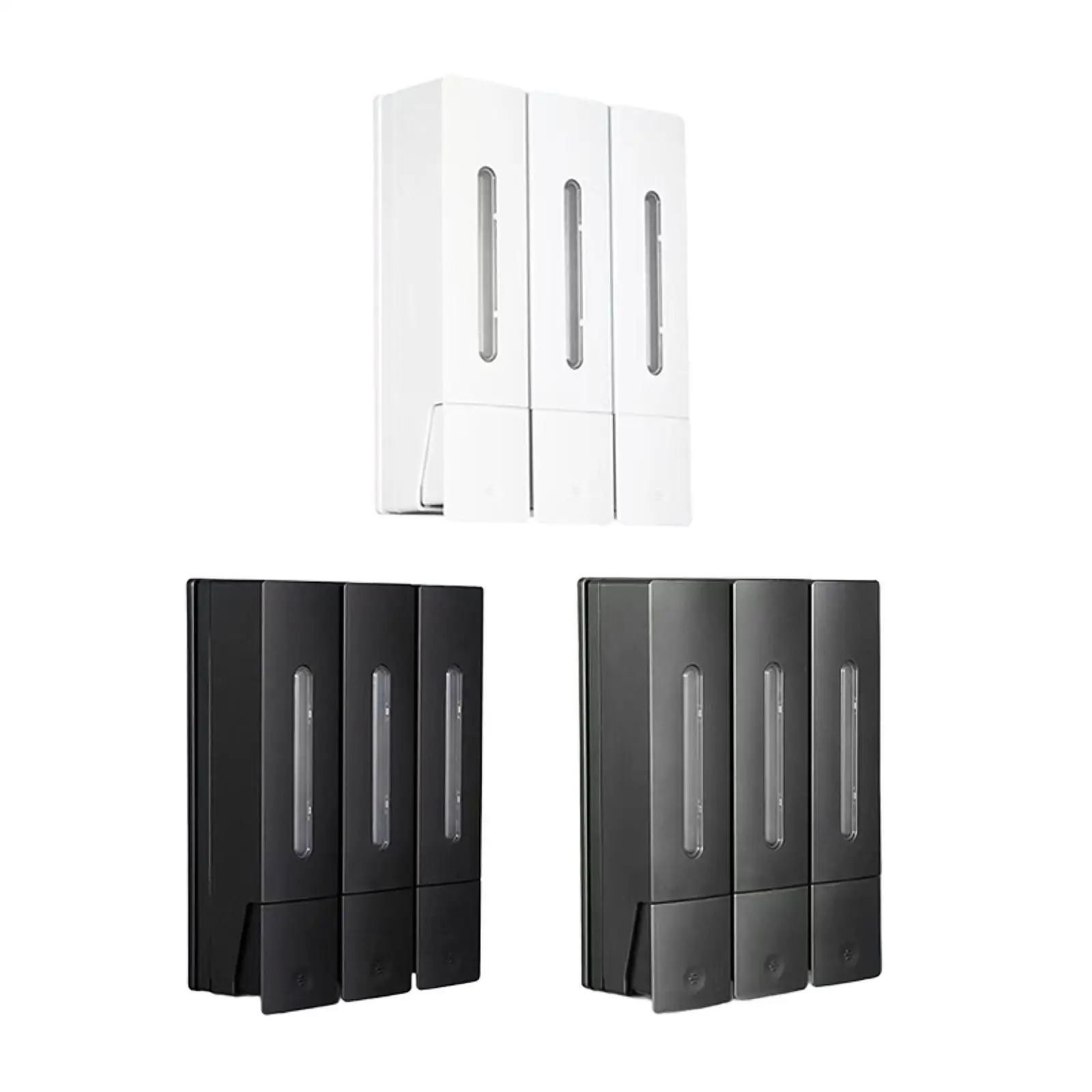 

Shampoo and Conditioner Dispenser Wall Soap Dispenser Liquid Dispenser Three