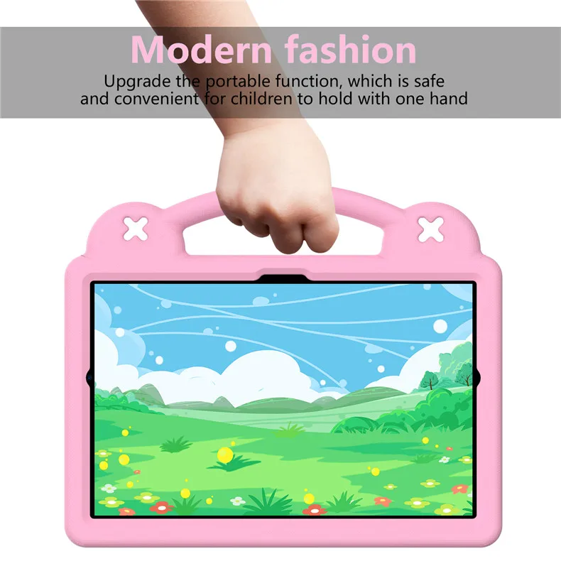 EVA Kids DIY Case For Lenovo Tab M8 4th Gen TB-300XU TB-8505F 8506F 8705F Stand Cover For K10 M10 P10 Holder Strap Shockproof