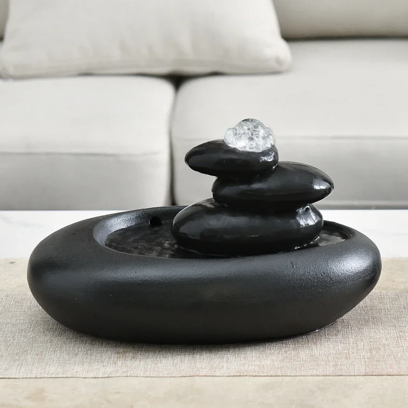 

Modern Minimalist Water Fountain Humidifier Decoration Living Room Office TV Cabinet Opening Gift