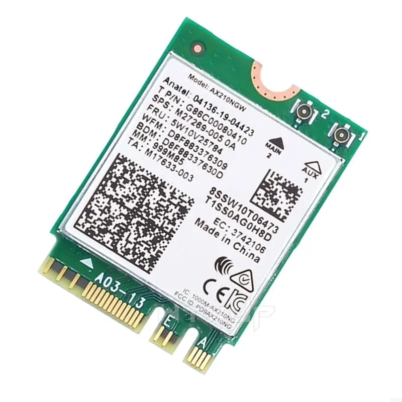 N84B Wi-Fi6e AX210NGW MINI PCI-E WIFI CARD 2 6G Bluetooth-совместимый5.2 Беспроводной
