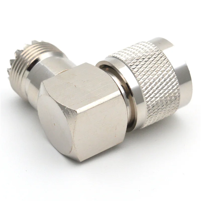 Adaptateurs RF 90 degrรฉs mรขle vers femelle UHF PL259 vers prise SO239, fiche ร Angle droit, 1 piรจce, VC532 P40 UHF-JKW