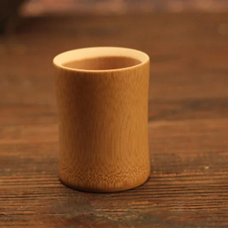 Retro Handmade Bamboo Carved Cup Coffee Tea Beer Juice Milk Water Drinking Mug