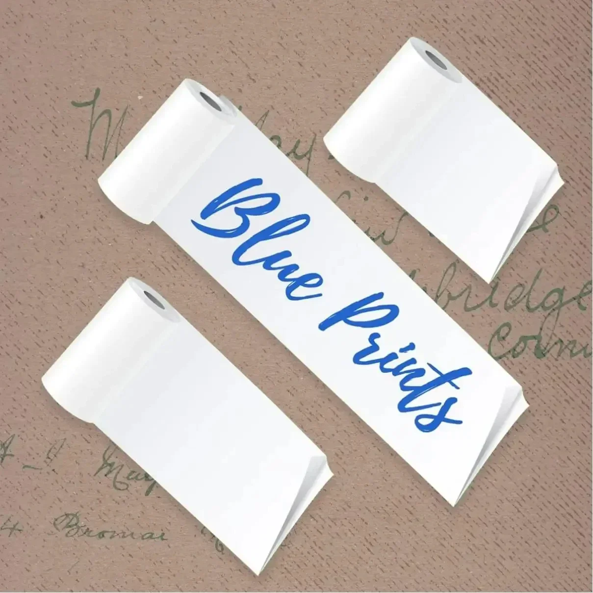 Mini Printer Thermal Paper Sticker Blue Self-adhesive Paper for Wireless Bluetooth Photo Inkless Printer 57mm Printing Paper