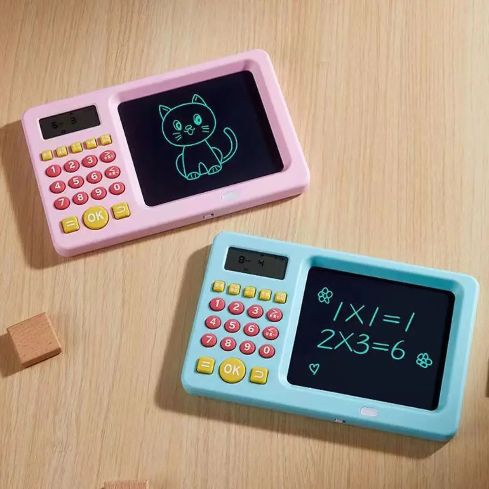 2 in 1 Oral Calculation Machine Educational LCD Screen Maths Teaching Calculator Writing Drawing Calculator Handwriting Board