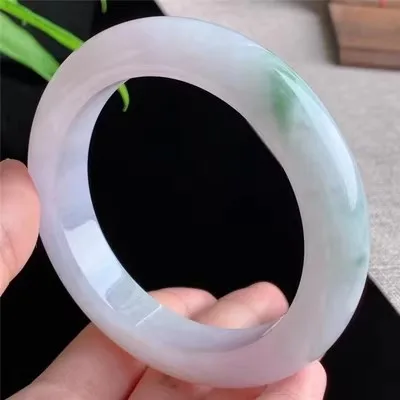 

Natural Myanmar Jade 54mm-62mm bracelet exquisite princess bracelet to send girlfriend to send mother Hetian jade