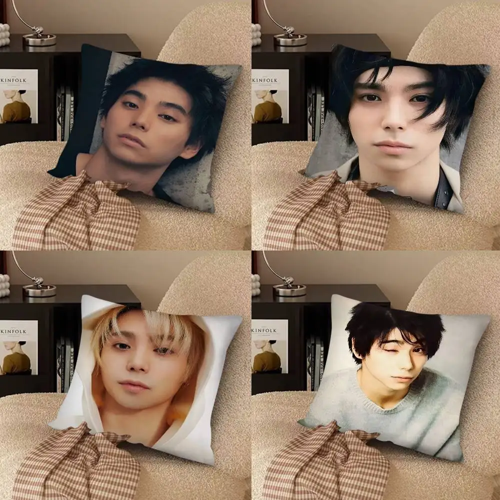 Actor N-Nijiro Murakami Pillow Case Fashion Square Pillowcase Bedroom Sofa Room Ins Decoration Leisure