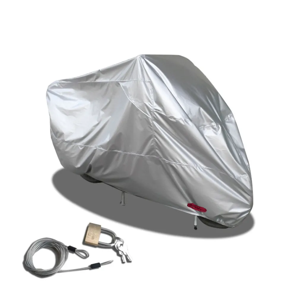 Motorcycle Cover Storage 210D Oxford Dust Sun Protection Waterproof Motorbike Cover With Lock-Holes All Season Universal