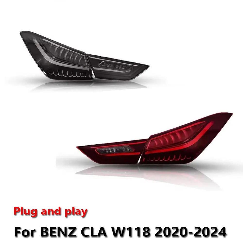 Car LED Lamps Taillight  Auto Assemblies For Benz CLA W118 Taillights 2020-2024 DRL Brake Turn Signal Lamp Plug and Play