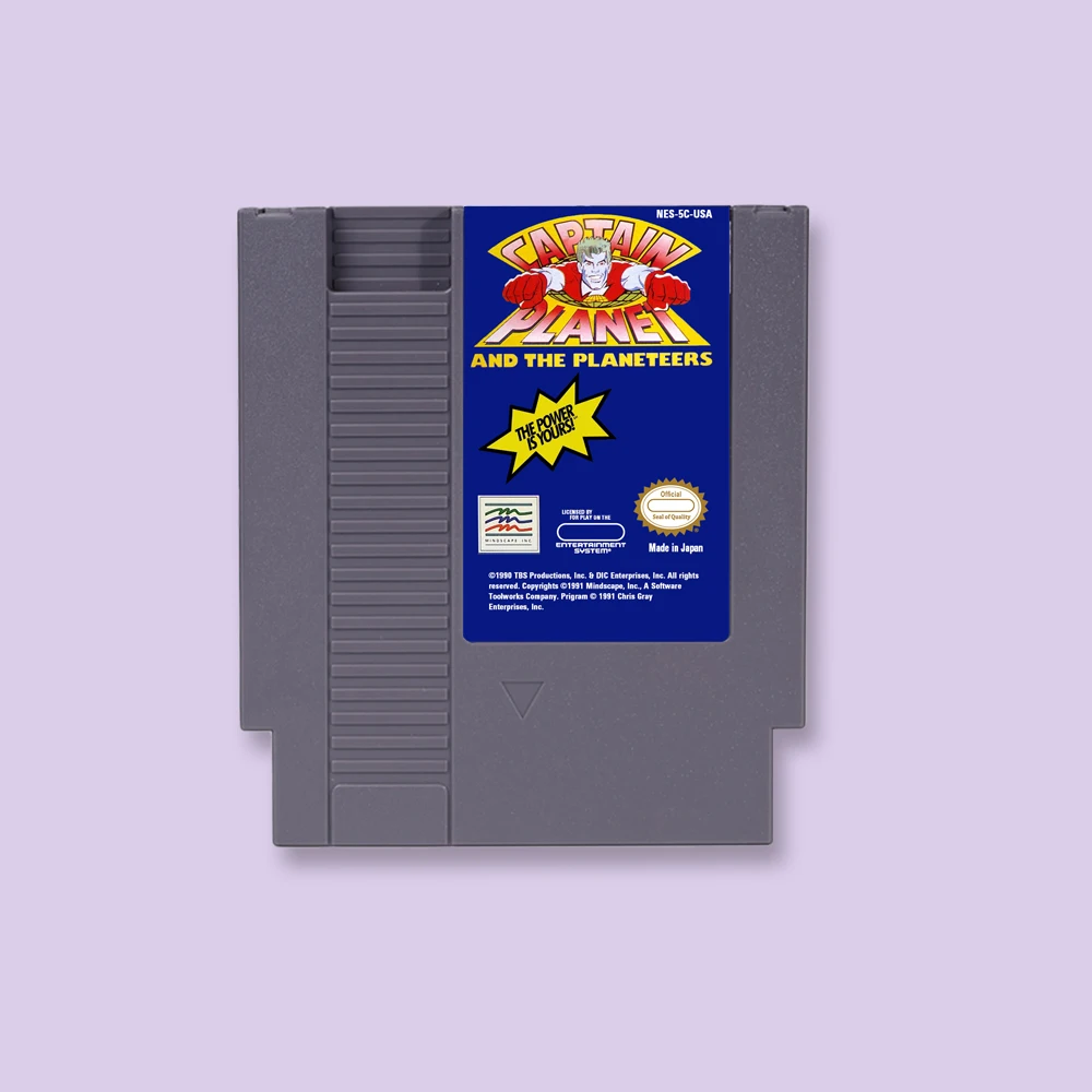 

Captain Planet and The Planeteers Game Cartridge Action Game For NES 8Bit 72PIN Consoles Game Card