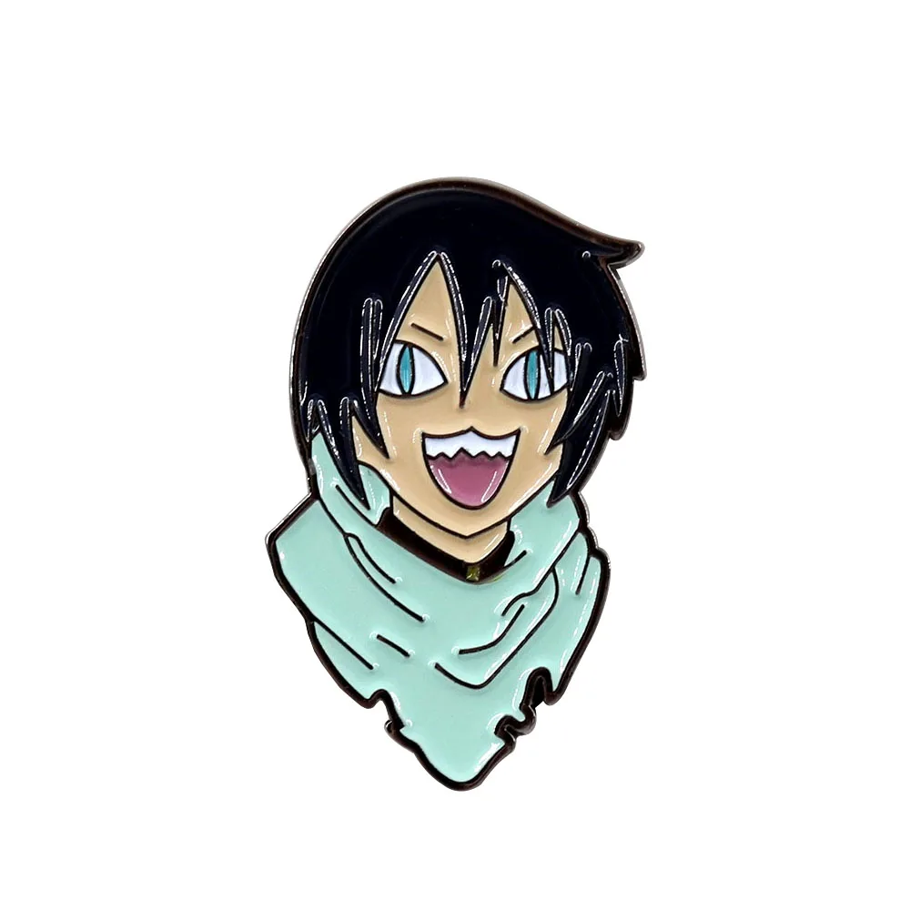 

Noragami Yato Enamel Pin Anime Manga Fictional Character Badge Purple Haired Cool Boy Lapel Pin Jewelry