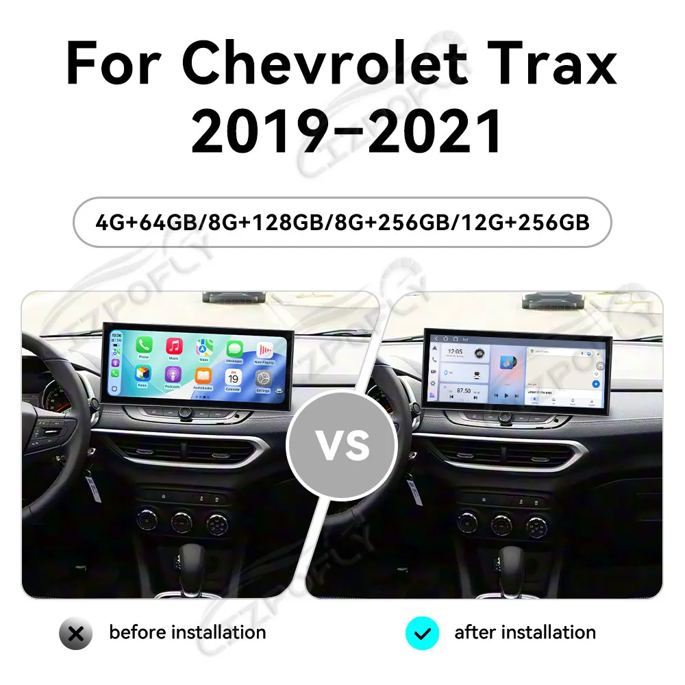 15.8 Inch Car Radio For Chevrolet Tracker 2019-2021 Carplay Android 15 Car GPS Multimedia Player Radio Audio Stereo Head Unit