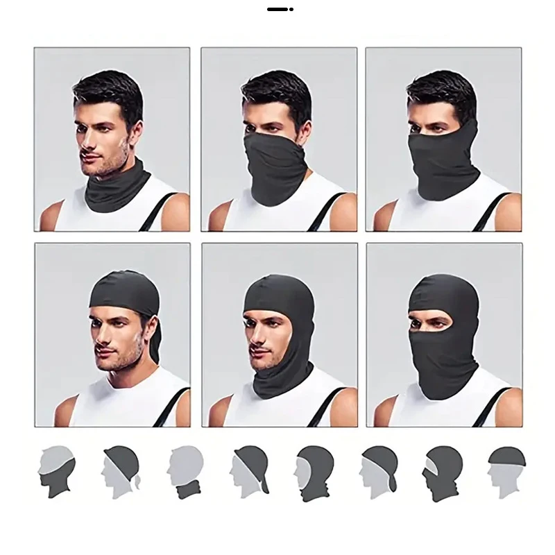 Cross Print Balaclava Face Mask Windproof Full Face Mask for Men Women Motorcycle Cycling Skiing Outdoor Sports Hat