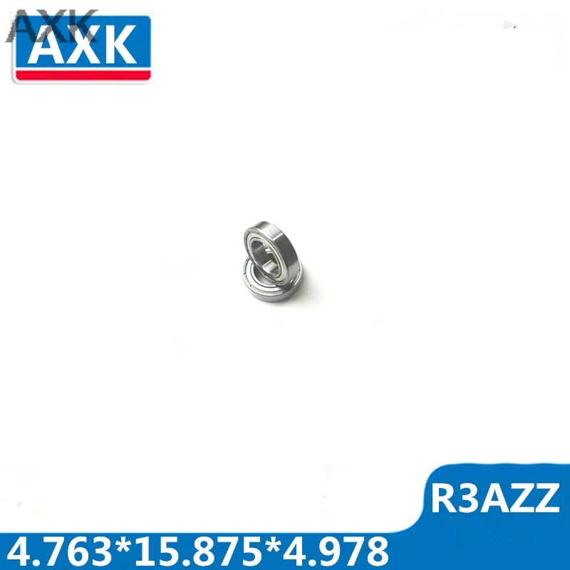 

AXK 10PCS R3AZZ bearing 3/16"X5/8"X0.196" 4.763*15.875*4.978 mm Inch miniature shielded deep groove ball bearing