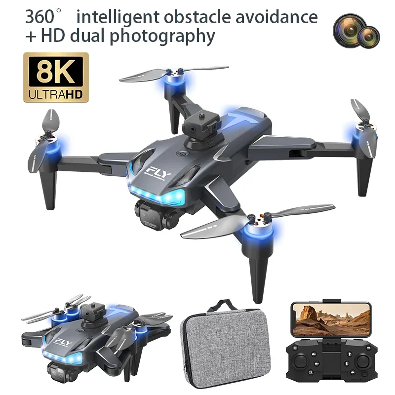 

New M102 Brushless Drone HD Dual Camera Aerial Photography Intelligent Obstacle Avoidance Optical Flow Long Endurance Dron Toy