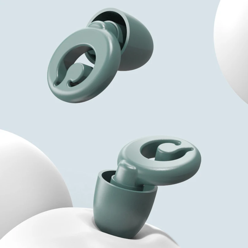 1 세트 귀마개 Tapones Oido Dormir 소음 감소 귀마개 수면 교체 가능 헤드 Bouchons Oreilles Sleeping Earplugs