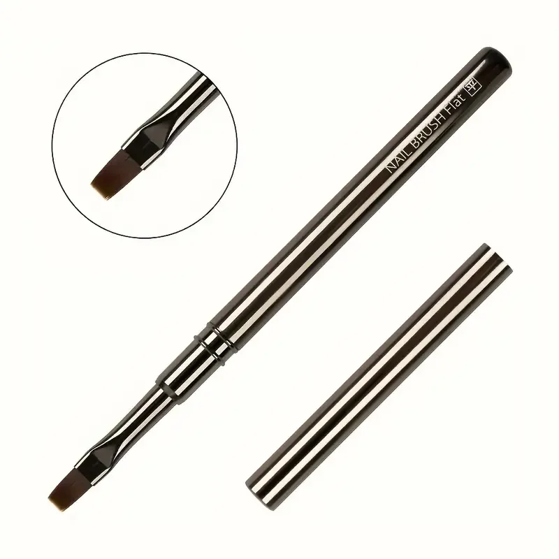

1pcs Precision Nail Brush Set Metal Handle Fine Tip Pen Suitable for Gel Polishing Coating Home and Salon Use Nail Brushes Tool