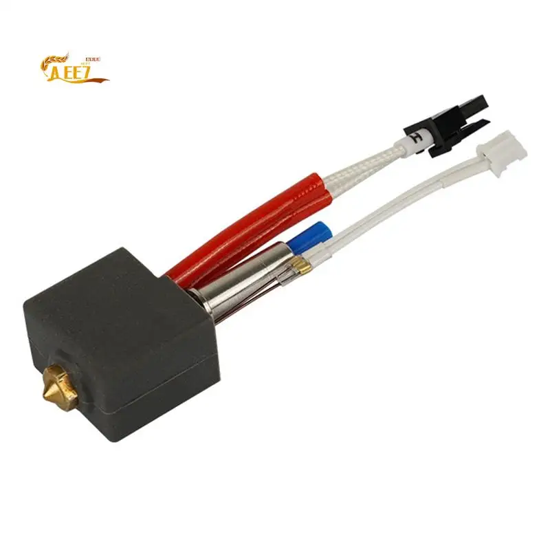 Kit Hotend AEE7-24V 60W, gorge chauffante à thermistance pour extrudeuse Kingroon KP3S V1, Kit d'extrémité chaude, buse en laiton de 0.4Mm