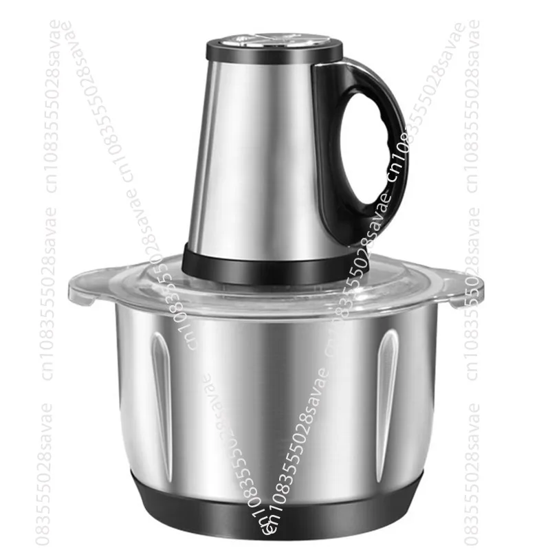 Household electric stirring multi-functional hand-held meat grinder, minced garlic complementary food cooking machine