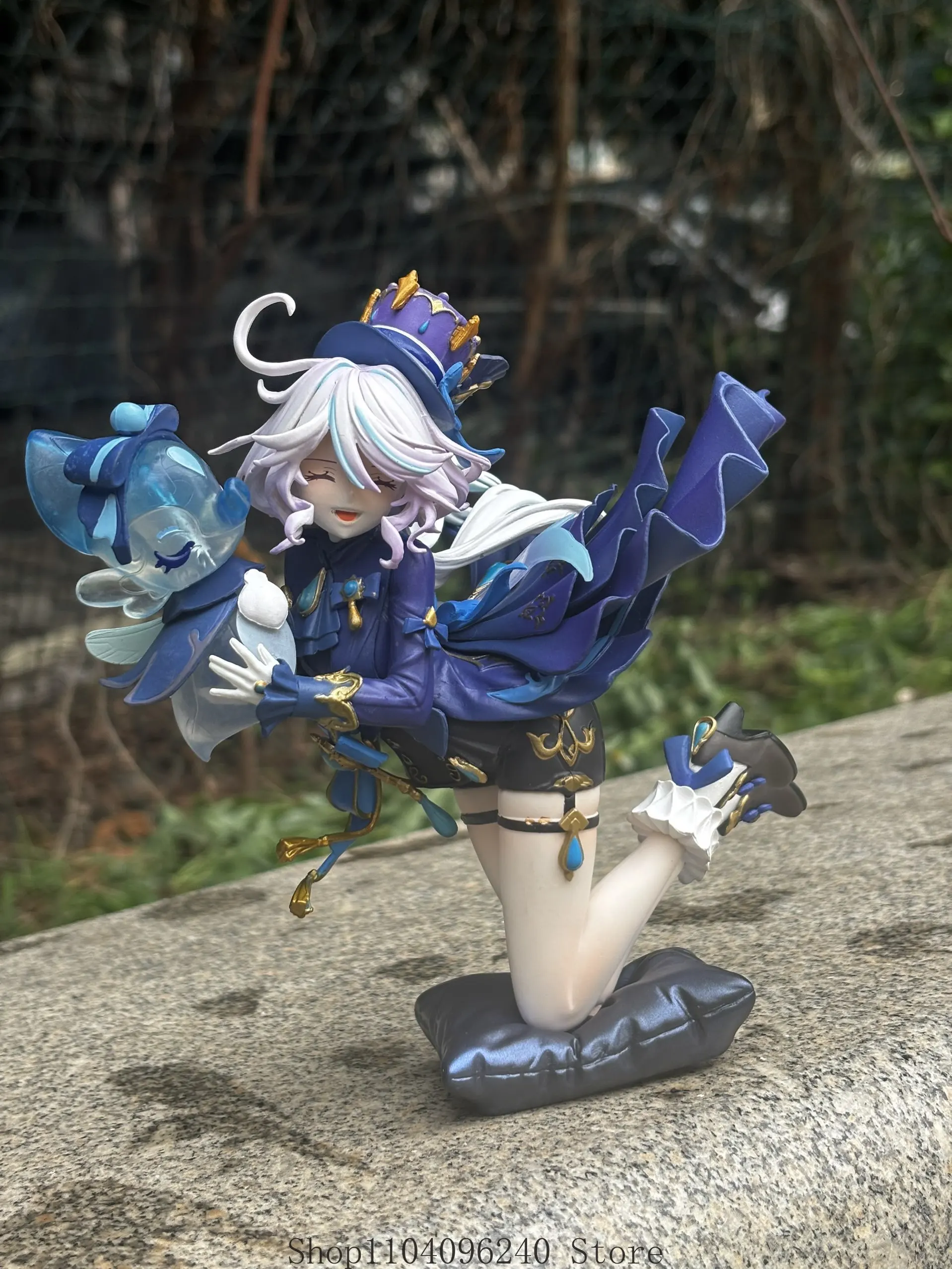 

31cm Game Genshin Impact Focalors Furina Cosplay PVC Figure Model Statue Toys Desktop Ornament Xmas Gift