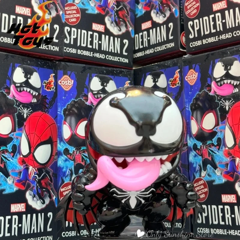 Hot Toys Marvel Spider-Man 2 Peter Venom Cosbi Bobble-Head Blind Box, exklusives Sammlermodell, Spielzeug für die Geschenkkollektion