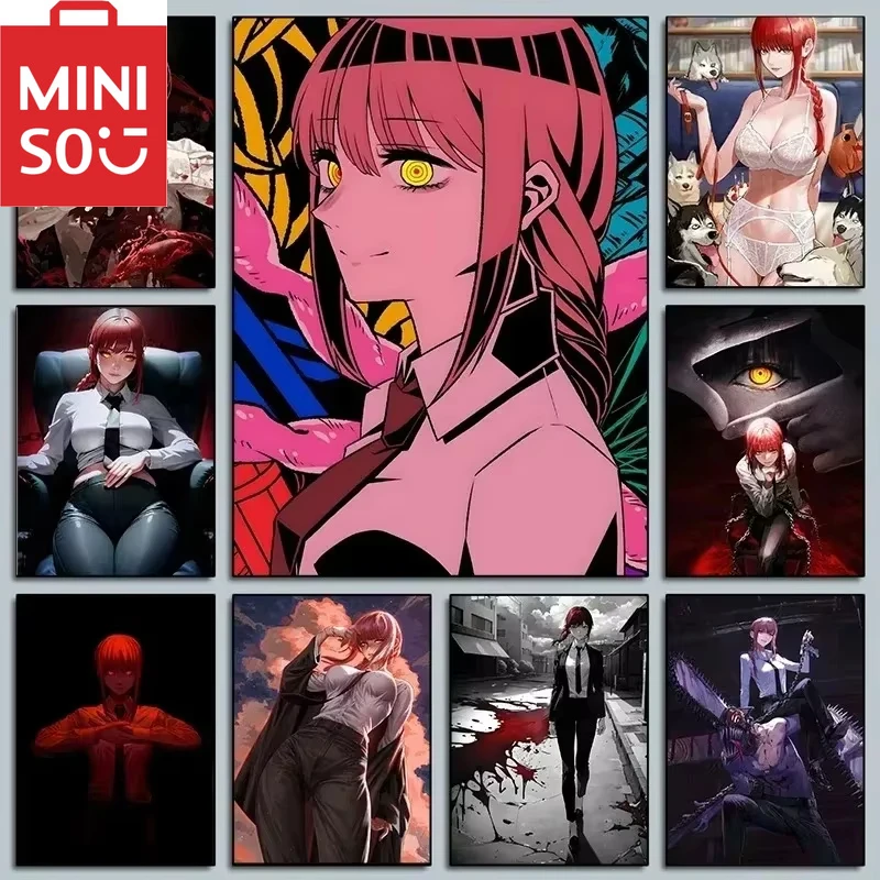 

DIY framelessless Digital Oil Painting Anime Chainsaw Man Makima Home Decoration Painting Wall Bedroom Room Decor Gift